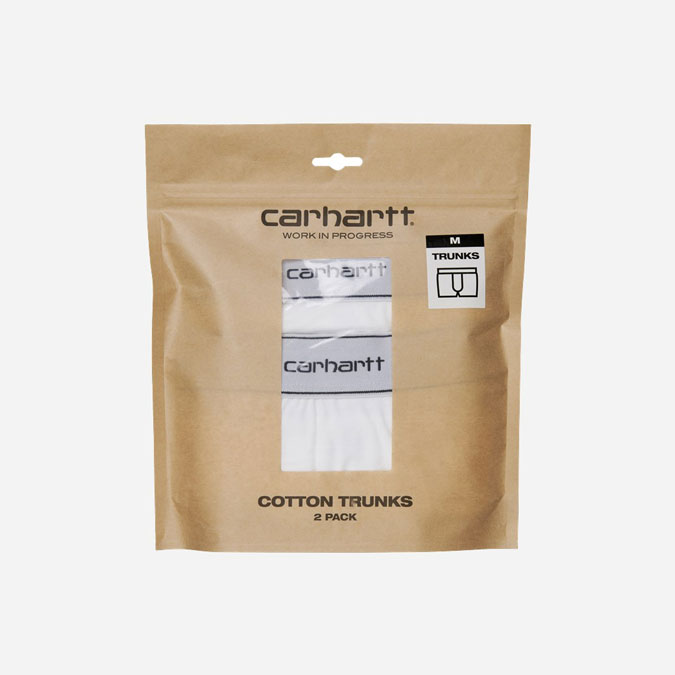Carhartt WIP Cotton Trunk Boxer Short - White/White