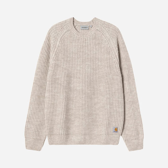 Carhartt WIP Firth Knitted Sweater - Fleur De Sel Carhartt WIP Firth Knitted Sweater - Fleur De Sel