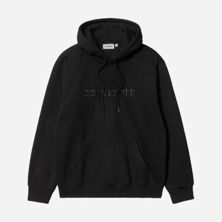 Carhartt WIP Hooded Carhartt Sweat - Black/Black Carhartt WIP Hooded Carhartt Sweat - Black/Black