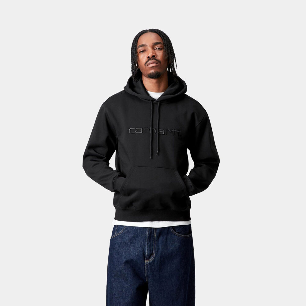 Carhartt WIP Hooded Carhartt Sweat - Black/Black