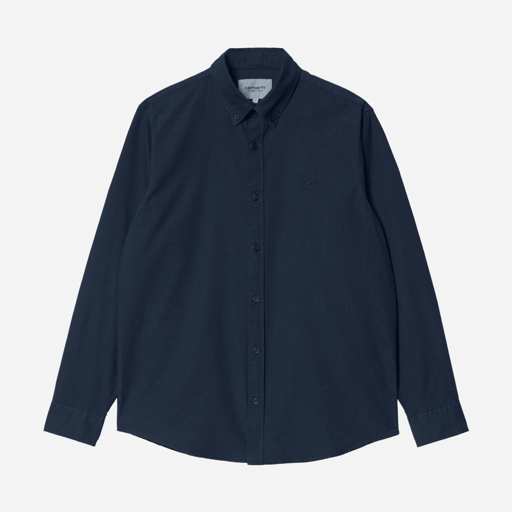 Carhartt WIP Long Sleeve Bolton Shirt - Dark Navy Carhartt WIP Long Sleeve Bolton Shirt - Dark Navy