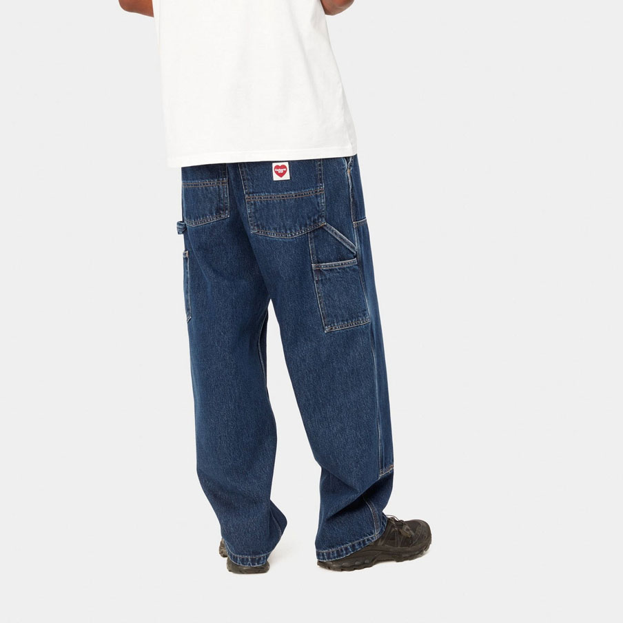 Carhartt WIP Nash Double Knee Pant - Blue Stone Washed Carhartt WIP Nash Double Knee Pant - Blue Stone Washed