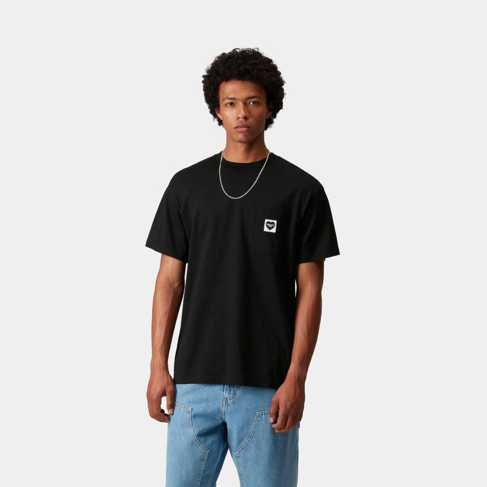 Carhartt WIP Pocket Heart Tee - Black/Black