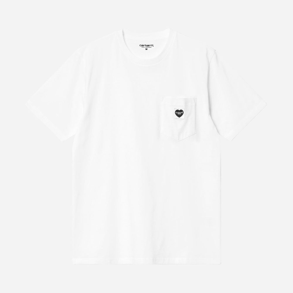Carhartt WIP Pocket Heart Tee - White/Black