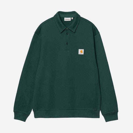 Carhartt WIP Polo Sweat - Dark Fir
