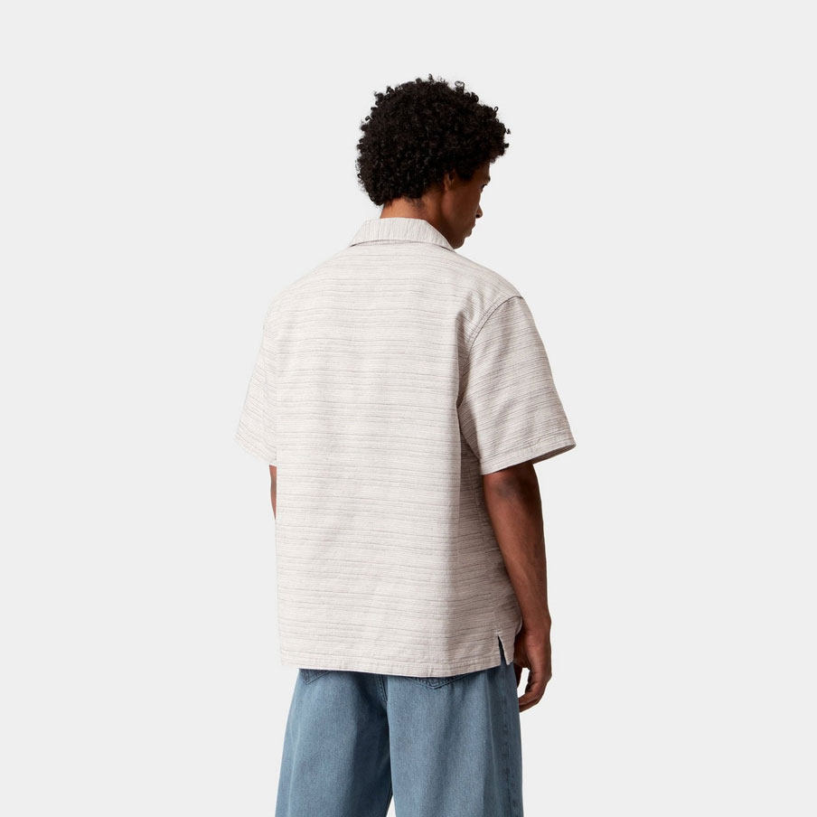 Carhartt WIP Short Sleeve Gellar Shirt - Gellar Stripe/Wax