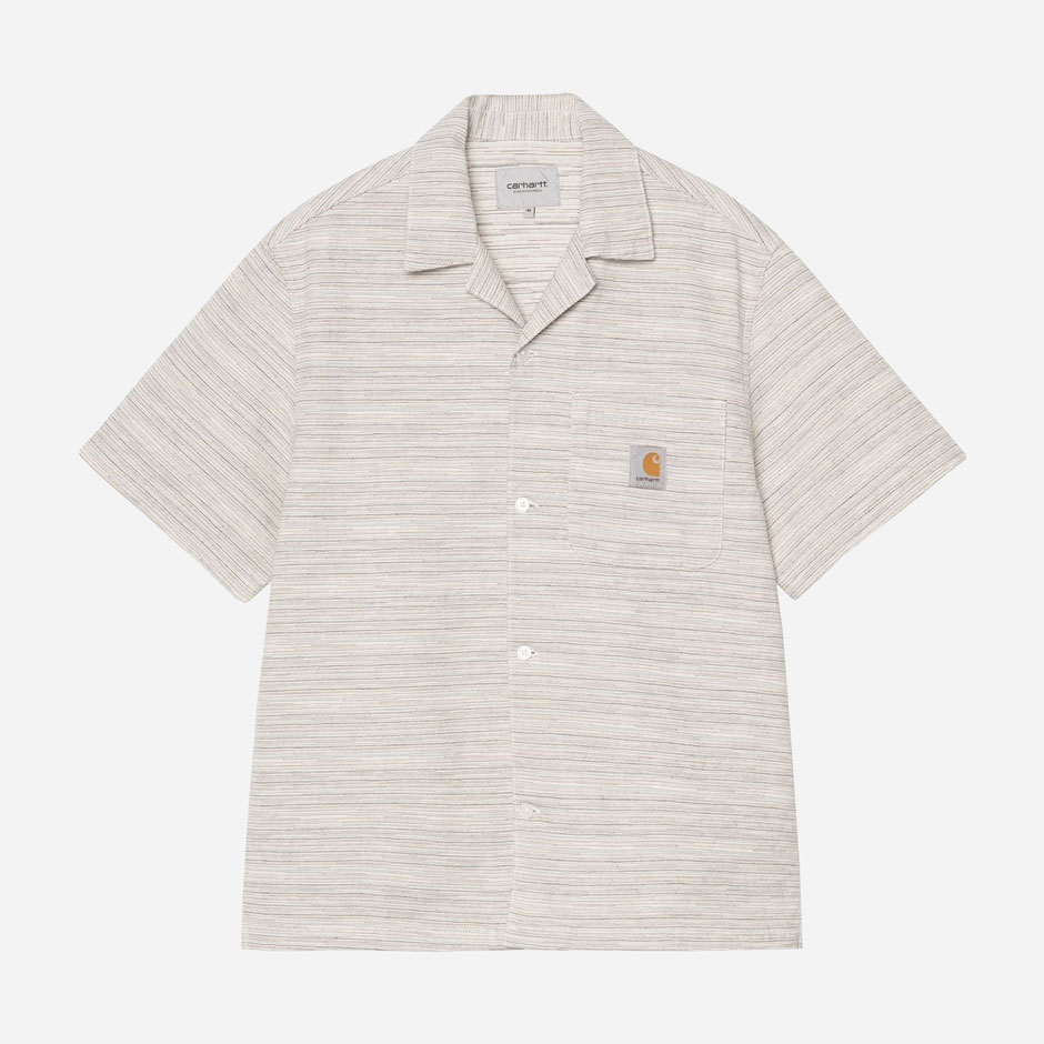 Carhartt WIP Short Sleeve Gellar Shirt - Gellar Stripe/Wax