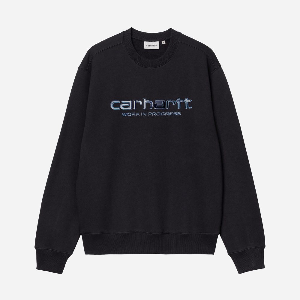 Carhartt WIP Solar Chrome Sweat - Dark Navy