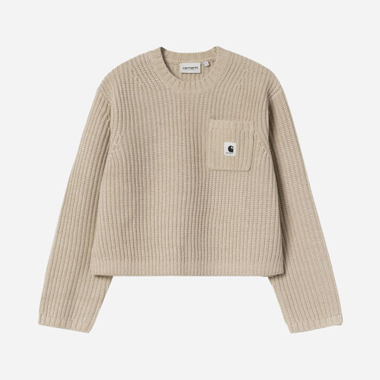 Carhartt WIP Women's Mira Knitted Sweater - Fleur De Sel Carhartt WIP Women's Mira Knitted Sweater - Fleur De Sel