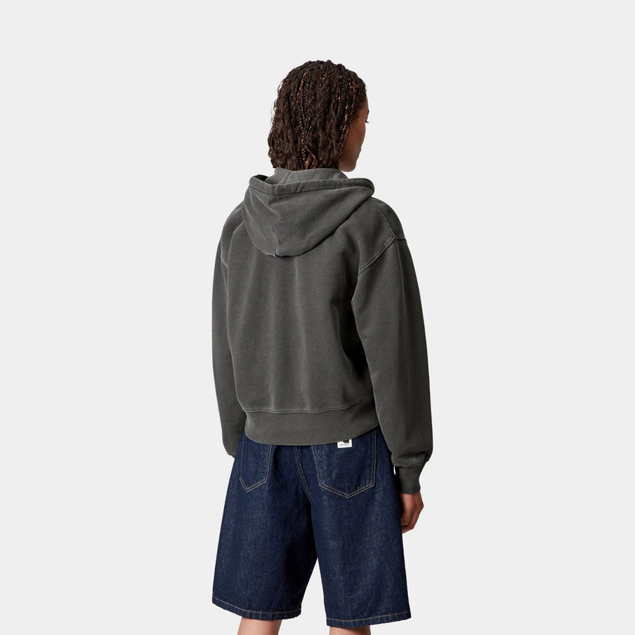 Carhartt WIP Women's Nelson Zip Hood - Black Carhartt WIP Women's Nelson Zip Hood - Black