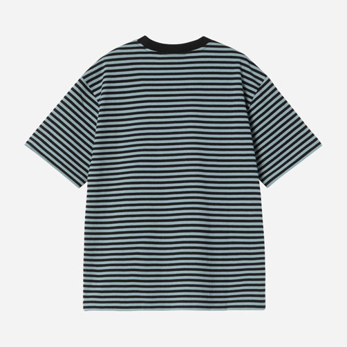 Carhartt WIP Women's Verner Stripe Tee - Black/Citadel
