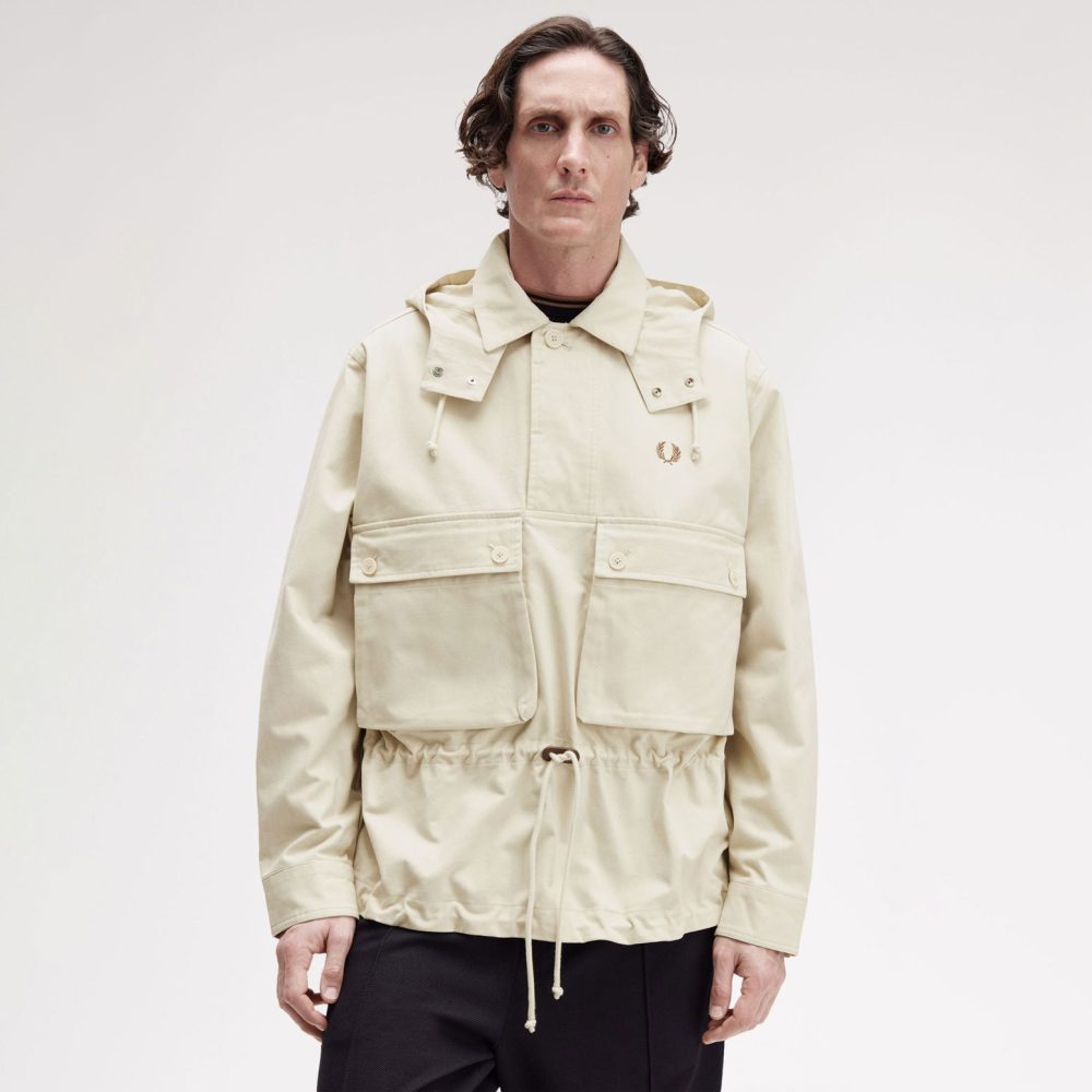 Fred Perry Coaches Smock Jacket - Oatmeal Fred Perry Coaches Smock Jacket - Oatmeal