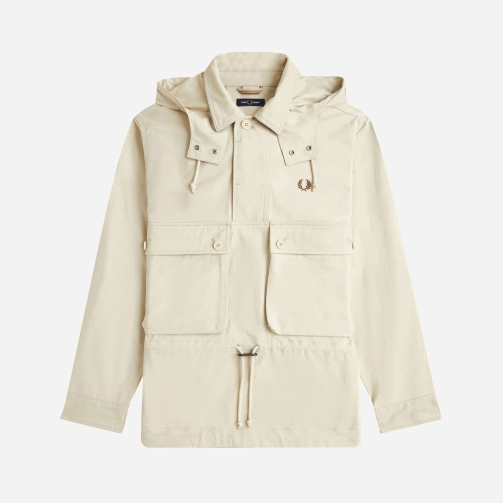Fred Perry Coaches Smock Jacket - Oatmeal Fred Perry Coaches Smock Jacket - Oatmeal