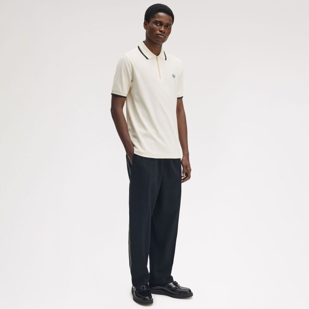 Fred Perry Crepe Pique Polo - Silky Peach