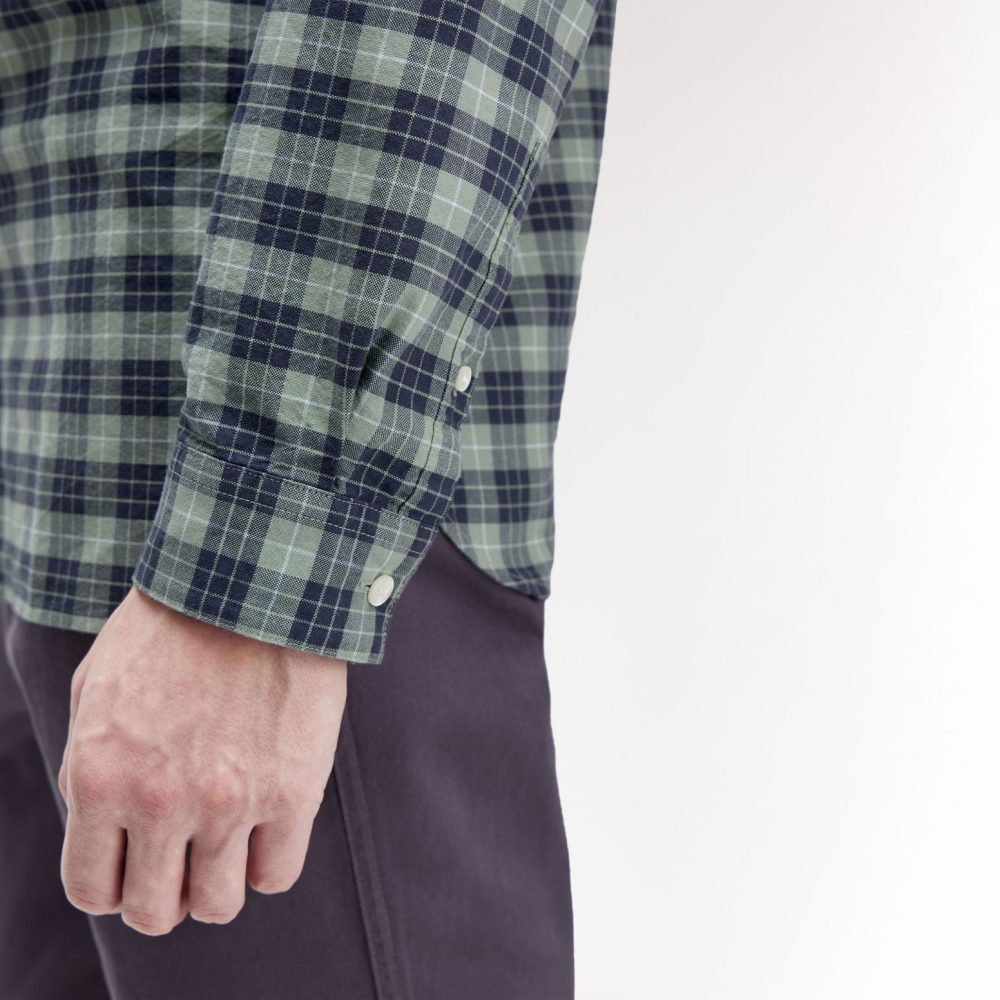 Fred Perry Tartan Oxford Shirt - Bay Leaf