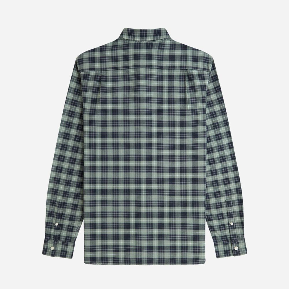 Fred Perry Tartan Oxford Shirt - Bay Leaf