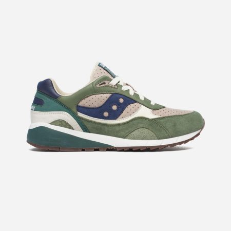 Saucony Shadow 6000 Trainer - Beige/Green Saucony Shadow 6000 Trainer - Beige/Green