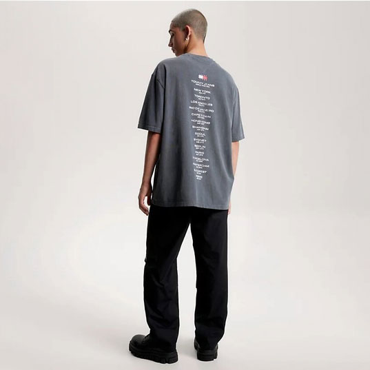 Tommy Jeans SKT Vintage Tiger Tee - New Charcoal