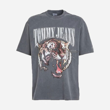 Tommy Jeans SKT Vintage Tiger Tee - New Charcoal Tommy Jeans SKT Vintage Tiger Tee - New Charcoal