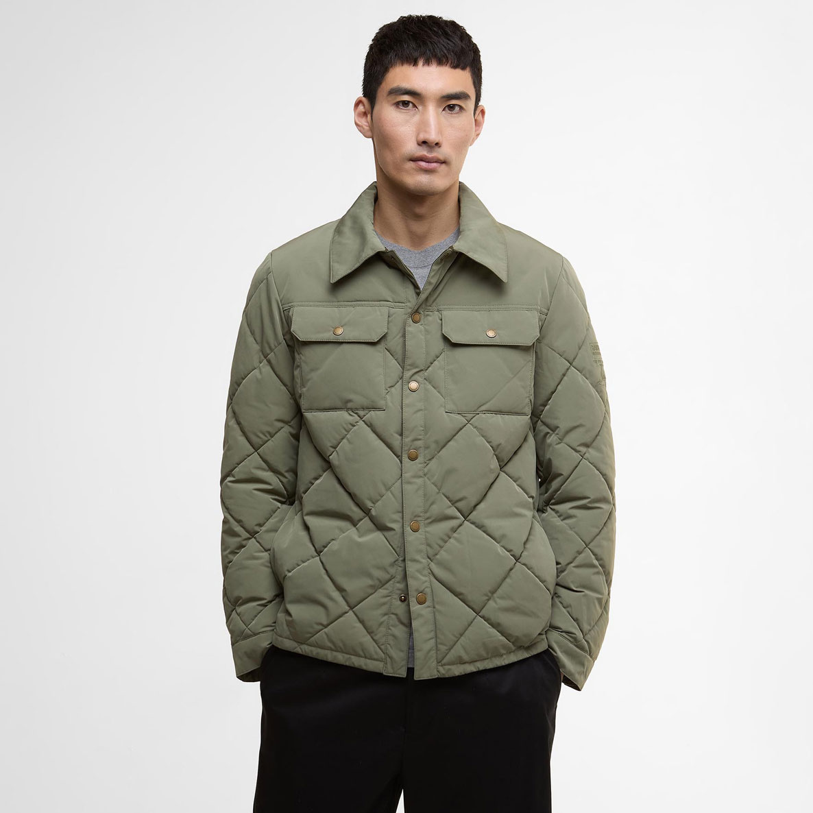 Barbour International Axwell Puffer Jacket - Light Moss