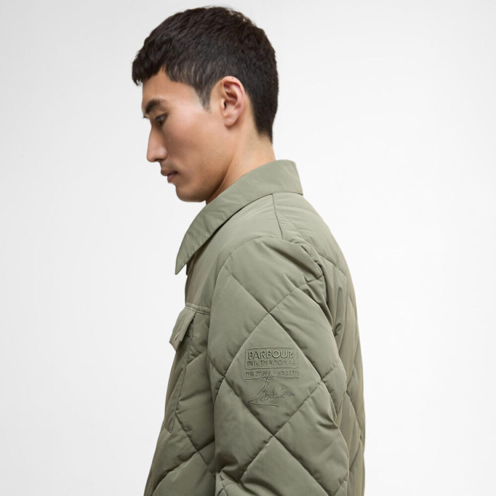 Barbour International Axwell Puffer Jacket - Light Moss