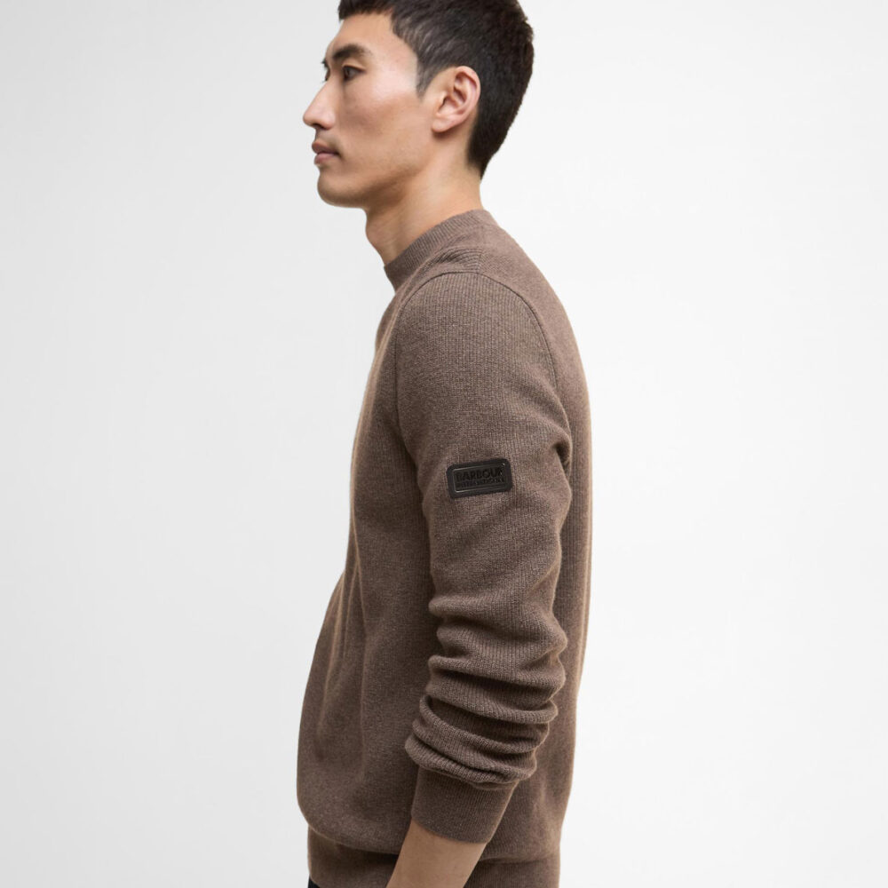 Barbour International Crawley Crew Knit - Brindle