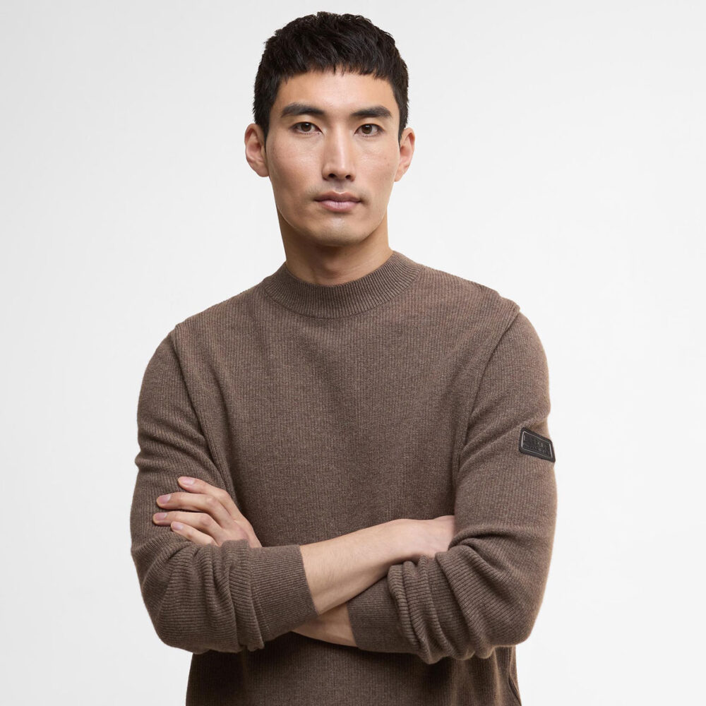 Barbour International Crawley Crew Knit - Brindle Barbour International Crawley Crew Knit - Brindle