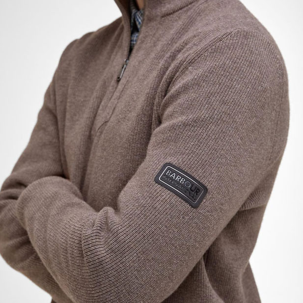 Barbour International Funnel Neck Knit - Brindel Barbour International Funnel Neck Knit - Brindel