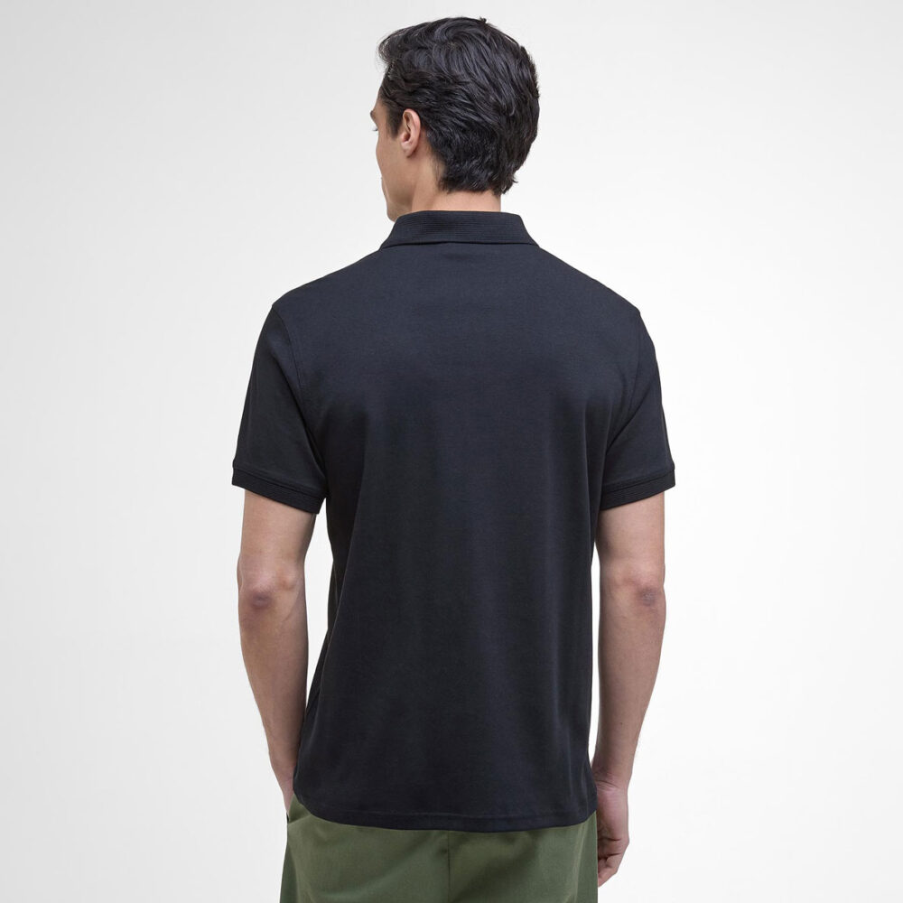 Barbour International Innes Interlock Polo Shirt - Black Barbour International Innes Interlock Polo Shirt - Black