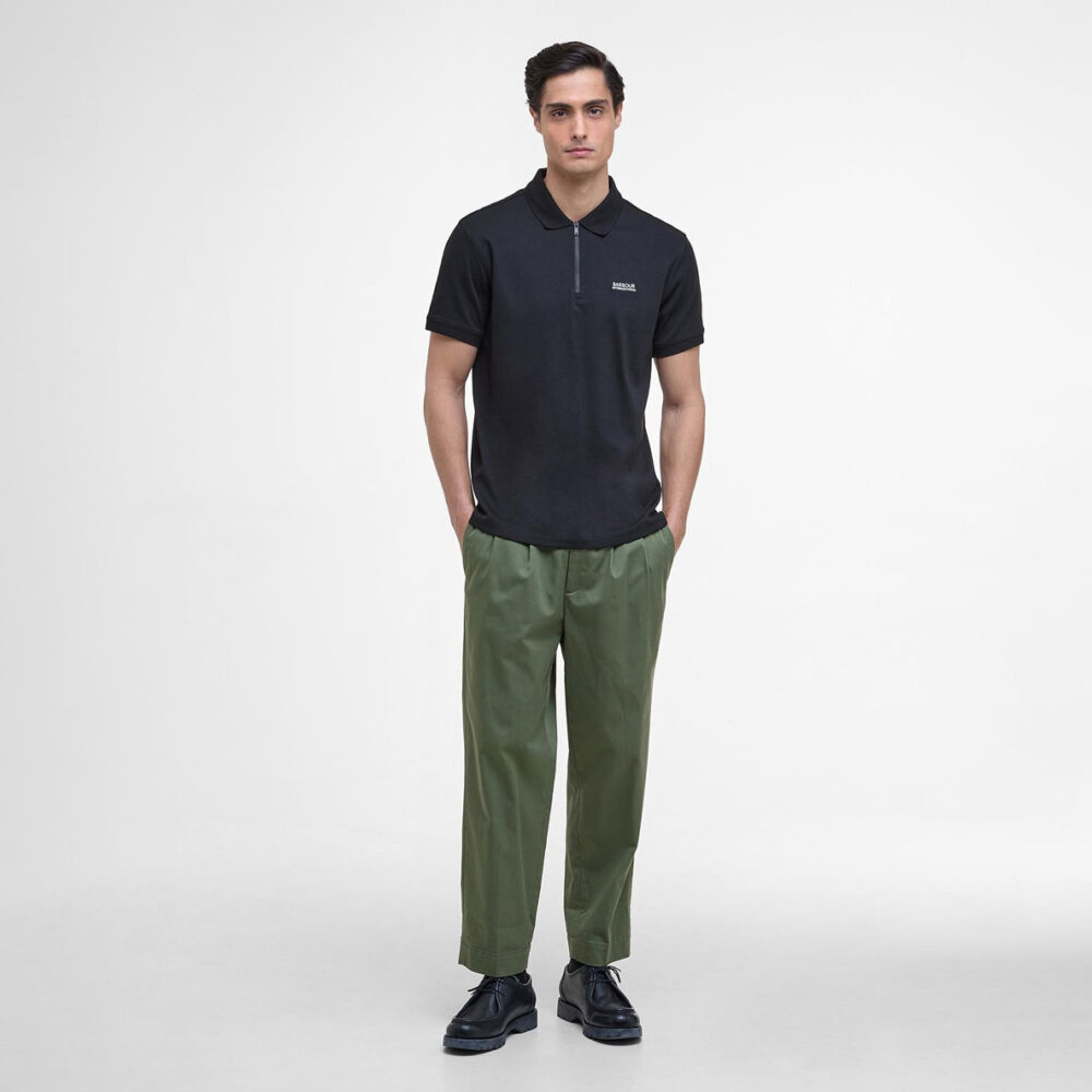 Barbour International Innes Interlock Polo Shirt - Black