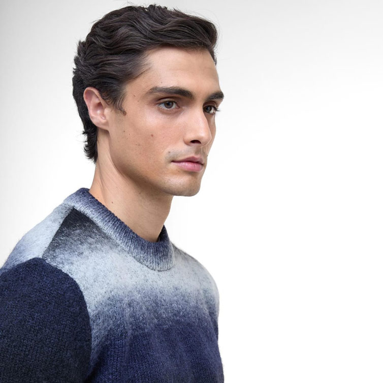 Barbour International Vector Colour Block Knit - Black