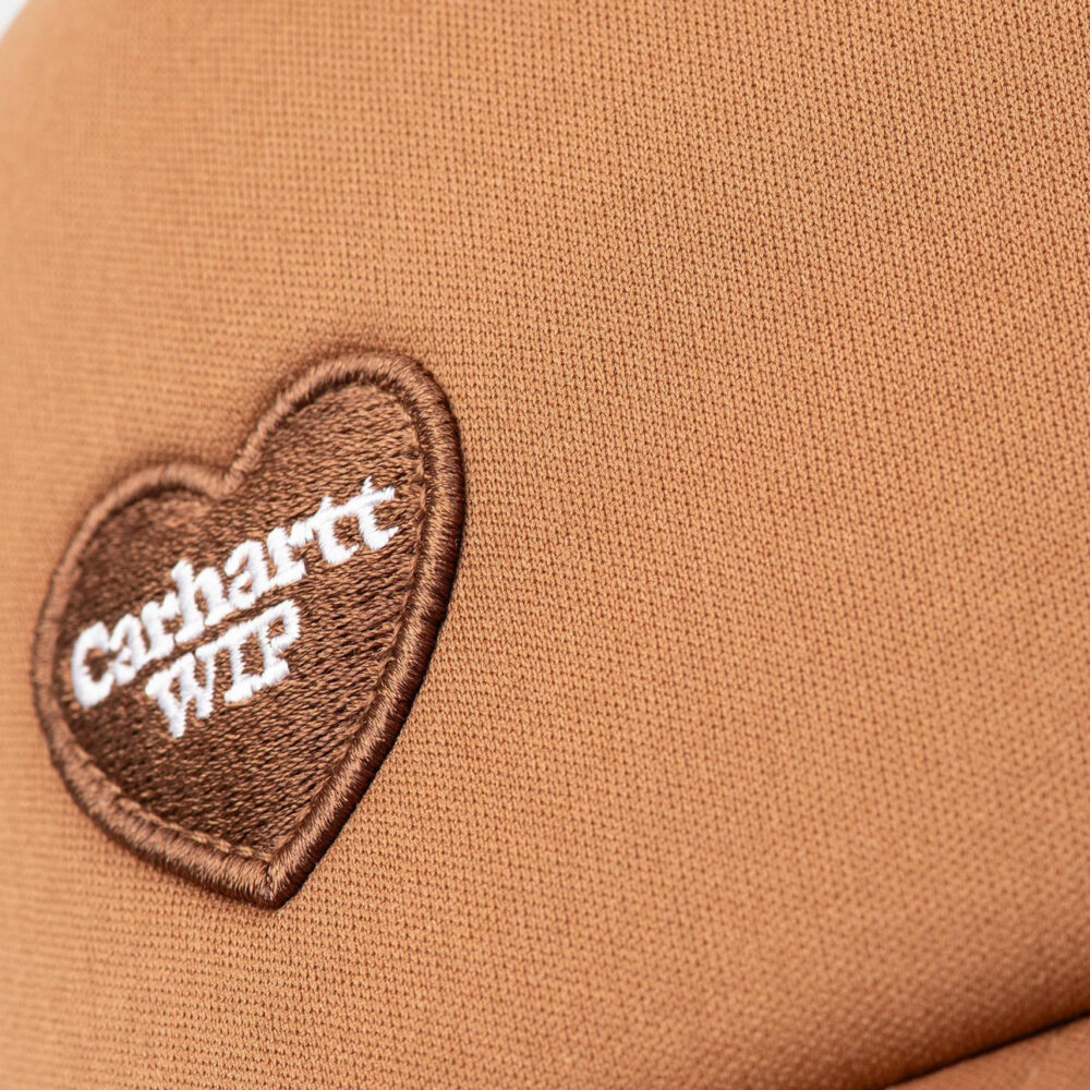 Carhartt WIP Heart Patch Trucker Snapback Cap - Hamilton Brown