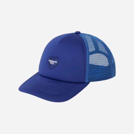 Carhartt WIP Heart Patch Trucker Snapback Cap - Wolfsbane Carhartt WIP Heart Patch Trucker Snapback Cap - Wolfsbane