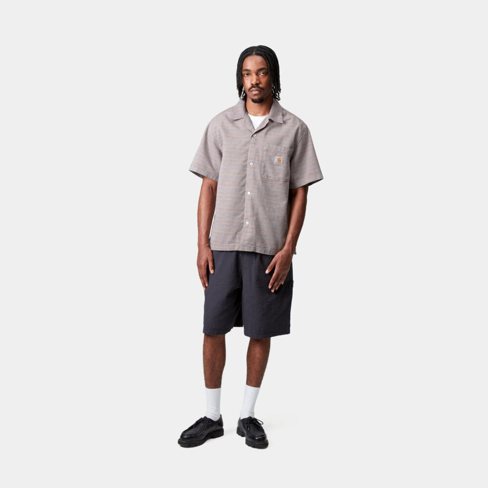 Carhartt WIP Short Sleeve Gellar Shirt - Gellar Stripe/Multicolour