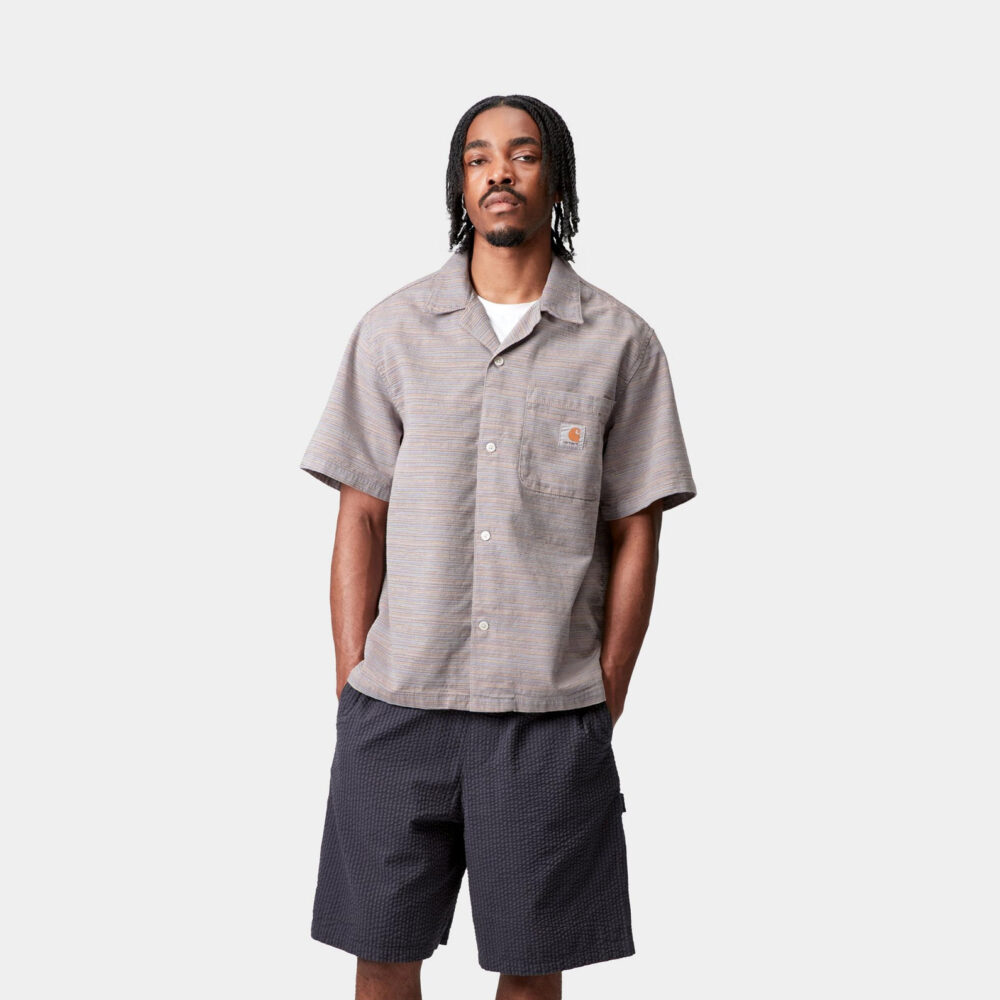 Carhartt WIP Short Sleeve Gellar Shirt - Gellar Stripe/Multicolour Carhartt WIP Short Sleeve Gellar Shirt - Gellar Stripe/Multicolour