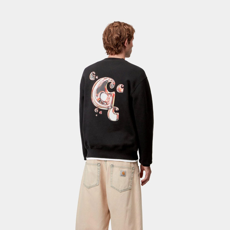 Carhartt WIP Solar Chrome Sweat - Black Carhartt WIP Solar Chrome Sweat - Black