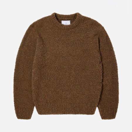Edwin Dun Textured Knitted Sweatshirt - Taupe