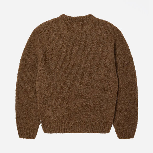 Edwin Dun Textured Knitted Sweatshirt - Taupe