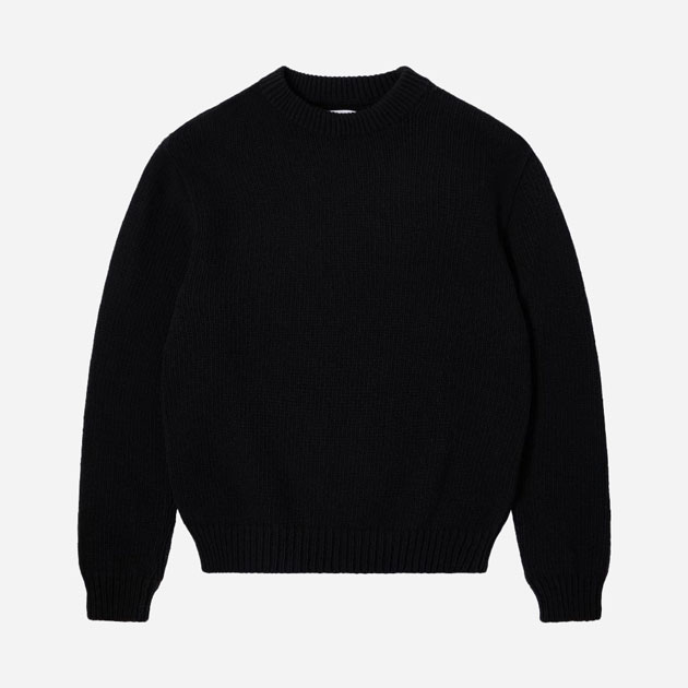 Edwin Ellis Knitted Sweatshirt - Black Baltic