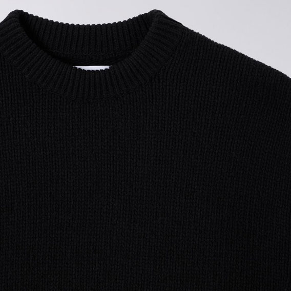 Edwin Ellis Knitted Sweatshirt - Black Baltic