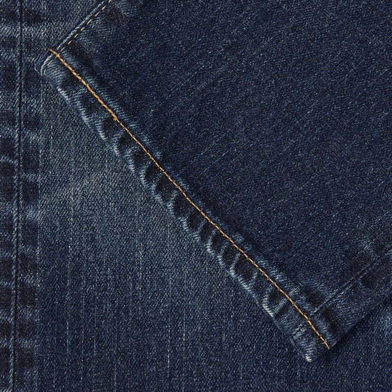 Edwin Kaihara Pure Indigo Stretch 13oz Regular Taper Fit Jean - Blue Mid Dark Used Edwin Kaihara Pure Indigo Stretch 13oz Regular Taper Fit Jean - Blue Mid Dark Used