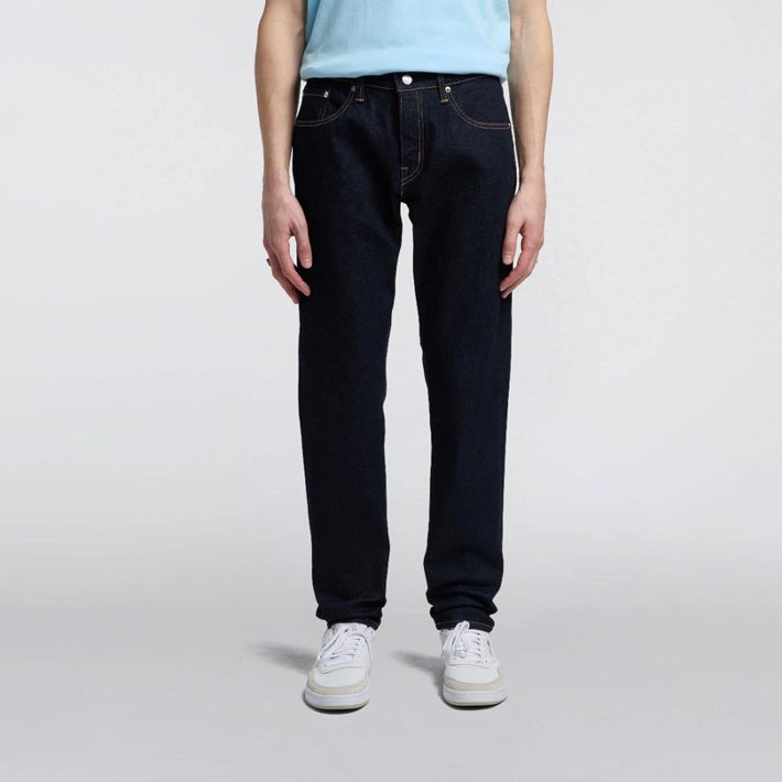 Edwin Kaihara Pure Indigo Stretch 13oz Regular Taper Fit Jean - Blue Rinsed Edwin Kaihara Pure Indigo Stretch 13oz Regular Taper Fit Jean - Blue Rinsed