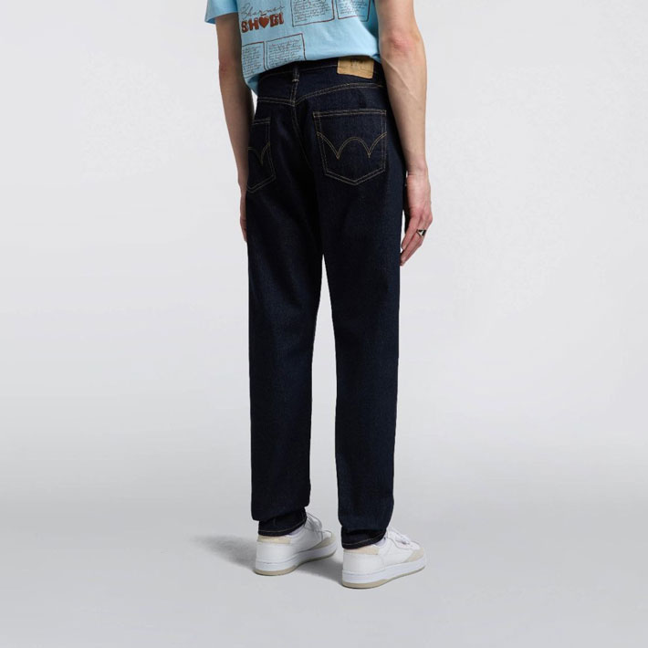 Edwin Kaihara Pure Indigo Stretch 13oz Regular Taper Fit Jean - Blue Rinsed Edwin Kaihara Pure Indigo Stretch 13oz Regular Taper Fit Jean - Blue Rinsed