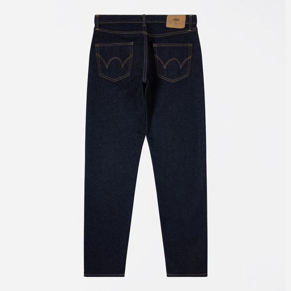 Edwin Kaihara Pure Indigo Stretch 13oz Regular Taper Fit Jean - Blue Rinsed
