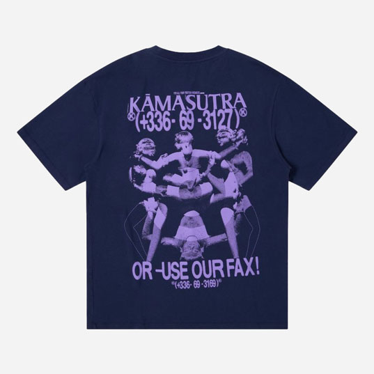 Edwin Kamasutra Tee - Maritime Blue