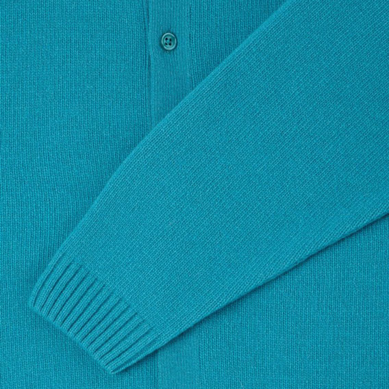 Edwin Mars Knitted Polo Cardigan  - Baltic