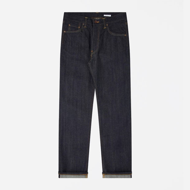 Edwin Nashville Red Listed Selvedge 14oz Regular Straight Fit Jean - Blue Unwashed Edwin Nashville Red Listed Selvedge 14oz Regular Straight Fit Jean - Blue Unwashed