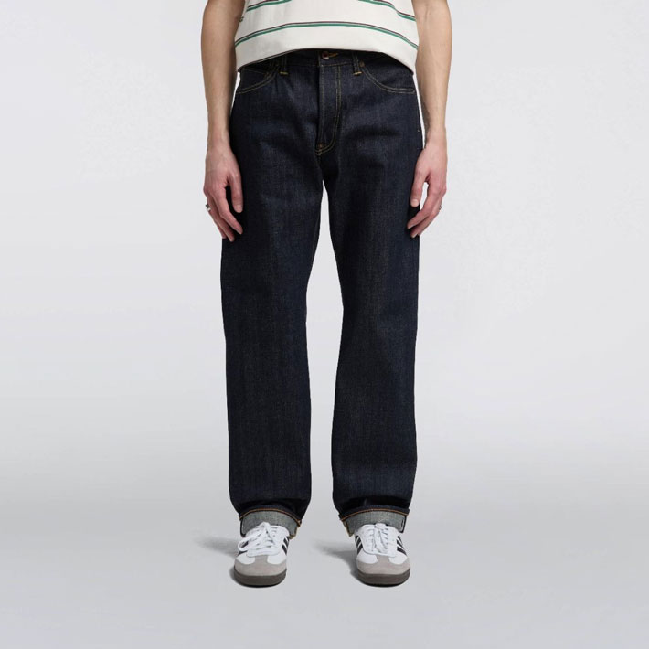 Edwin Nashville Red Listed Selvedge 14oz Regular Straight Fit Jean - Blue Unwashed Edwin Nashville Red Listed Selvedge 14oz Regular Straight Fit Jean - Blue Unwashed