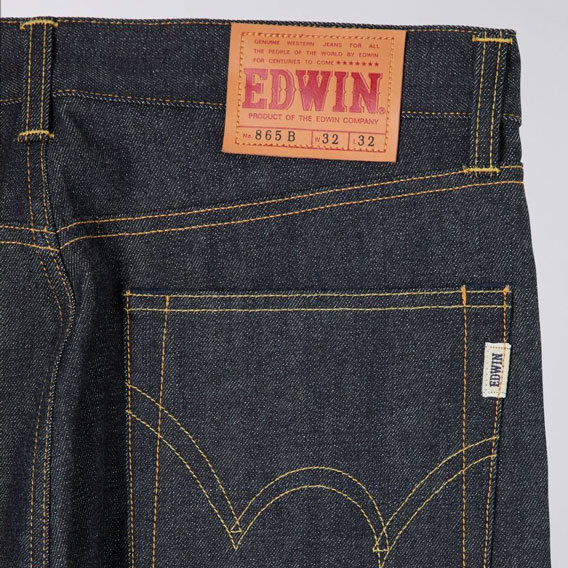 Edwin Nashville Red Listed Selvedge 14oz Regular Straight Fit Jean - Blue Unwashed Edwin Nashville Red Listed Selvedge 14oz Regular Straight Fit Jean - Blue Unwashed
