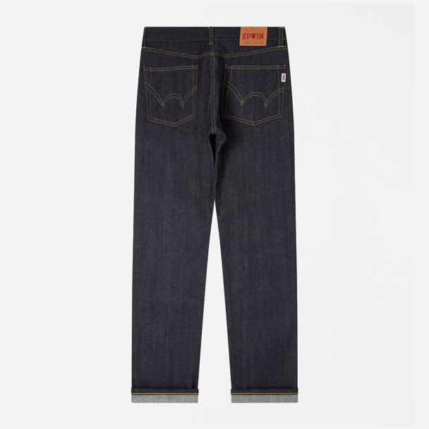 Edwin Nashville Red Listed Selvedge 14oz Regular Straight Fit Jean - Blue Unwashed